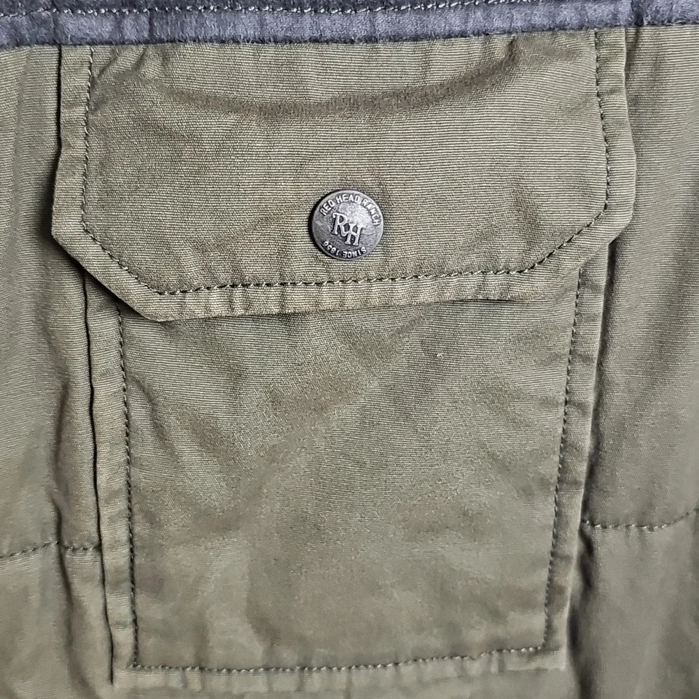 Red Head Men's Chore Vest Barn Quilted Cotton Poly Vest Lg